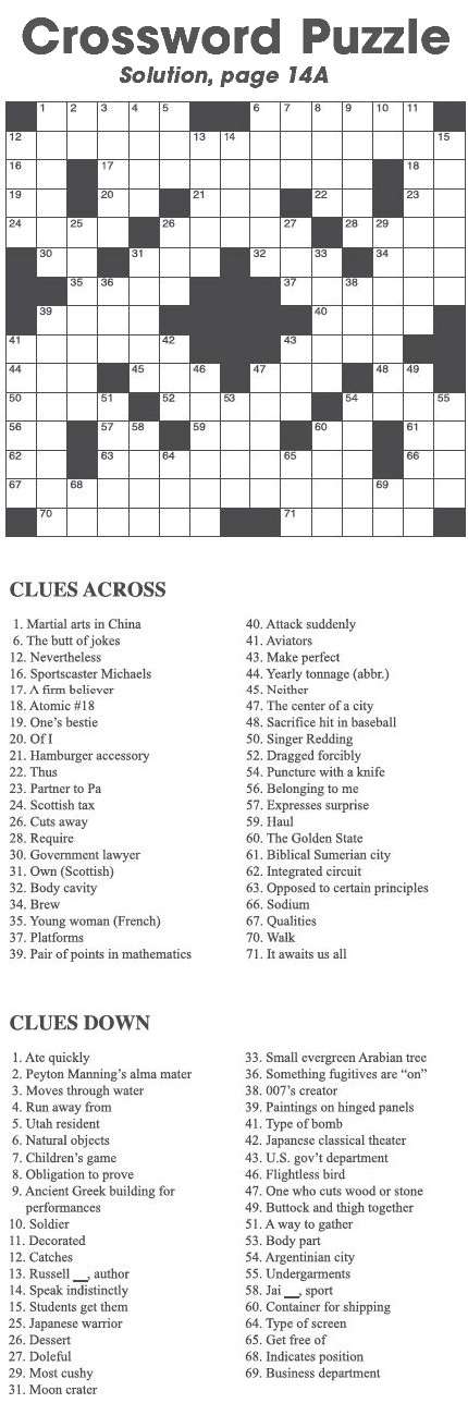 Crossword Puzzle