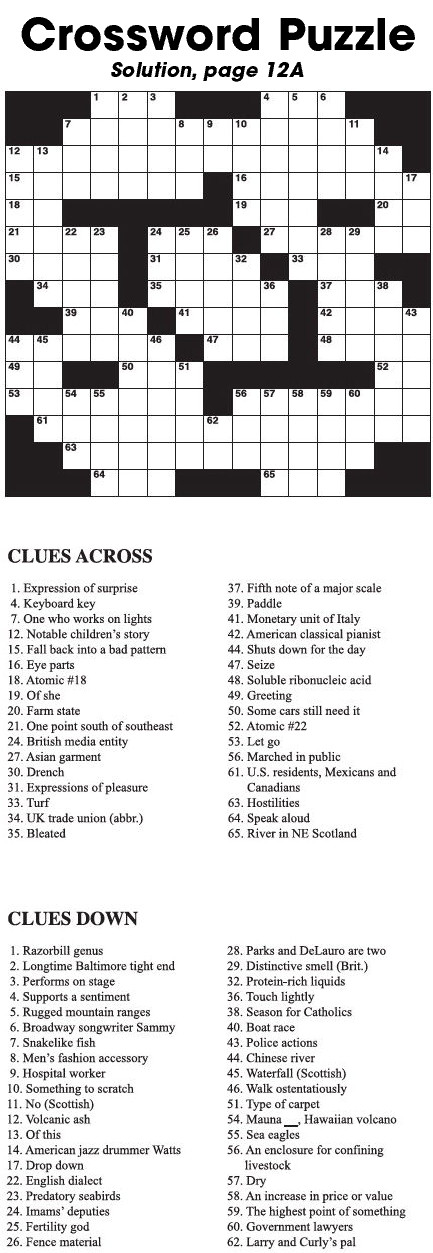 Crossword Puzzle