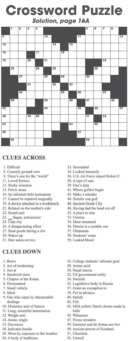 Crossword Puzzle