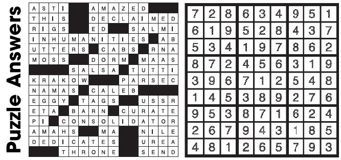 Puzzle Answers