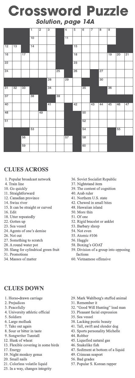 Crossword Puzzle