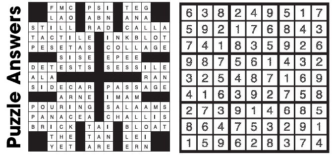 Puzzle Answers