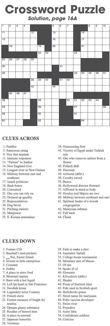 Crossword Puzzle