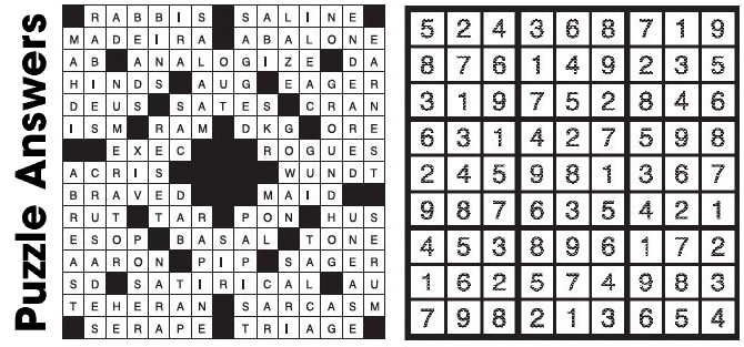 Puzzle Answers …. Puzzle Answers ….