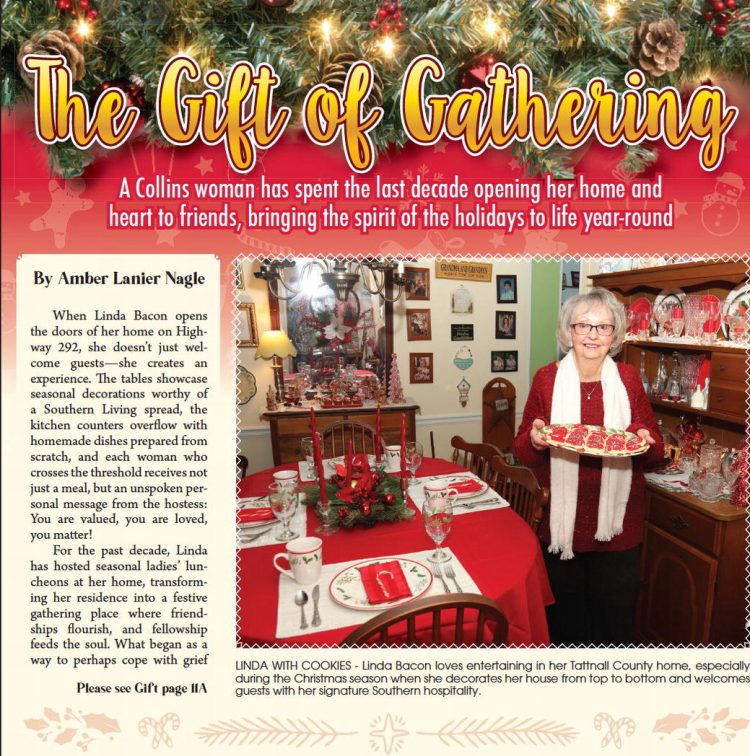 A Collins woman has spent the last decade opening her home and heart to friends, bringing the spirit of the holidays to life year-round