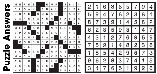 Puzzle Answers