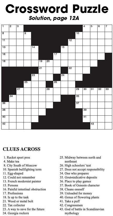 Crossword Puzzle