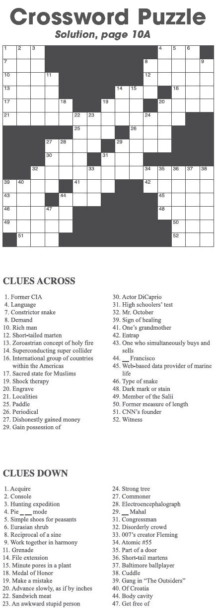 Crossword Puzzle