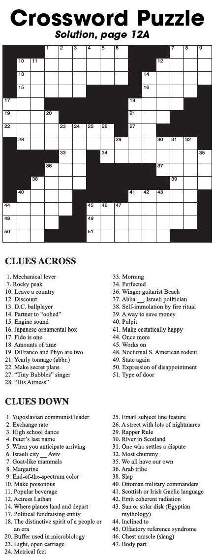Crossword Puzzle