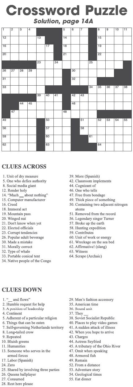 Crossword Puzzle