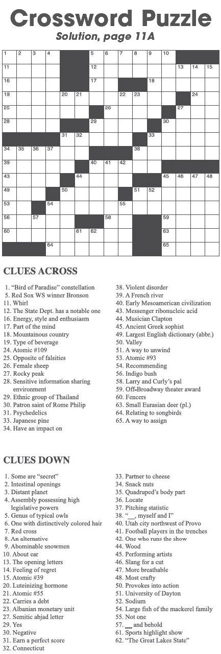Crossword Puzzle