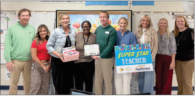 Wiggins Named April  Super Star Teacher