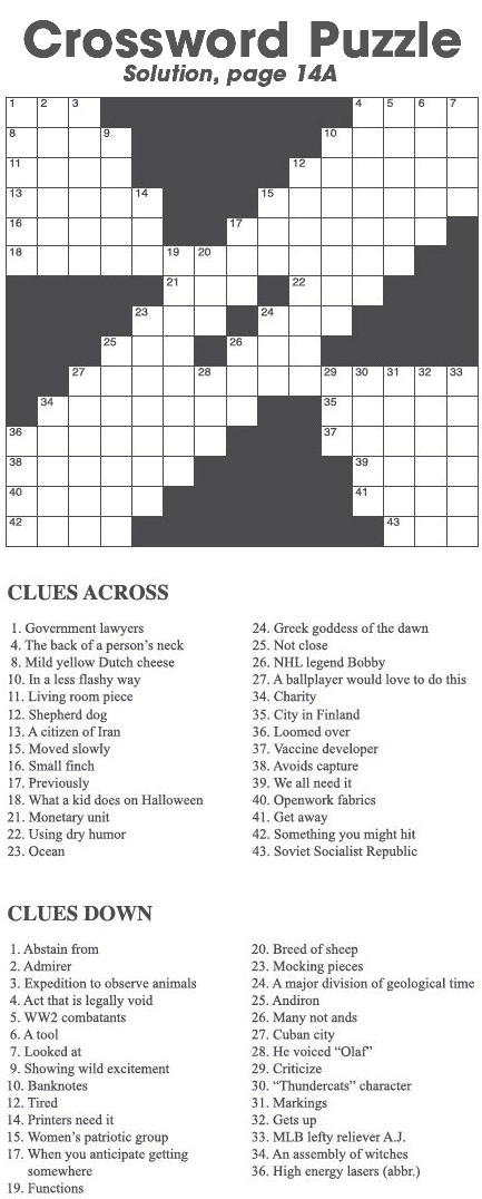 Crossword Puzzle