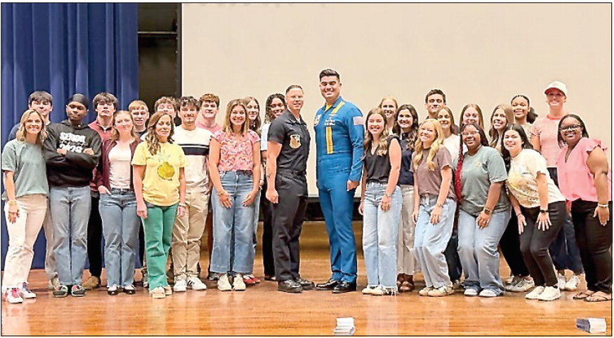 Blue Angels Interact With Local Students