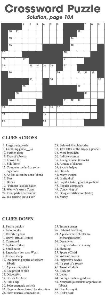 Crossword Puzzle