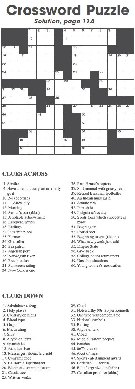 Crossword Puzzle