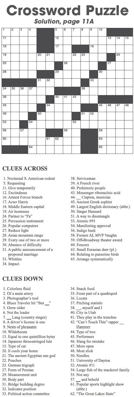 Crossword Puzzle