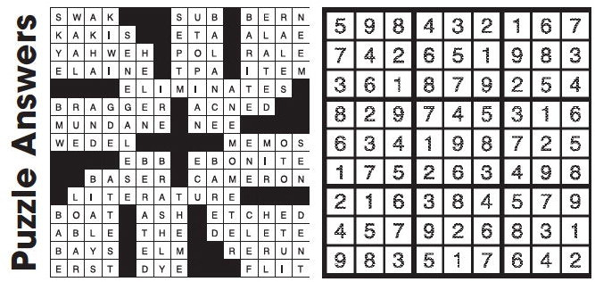 Puzzle Answers ….