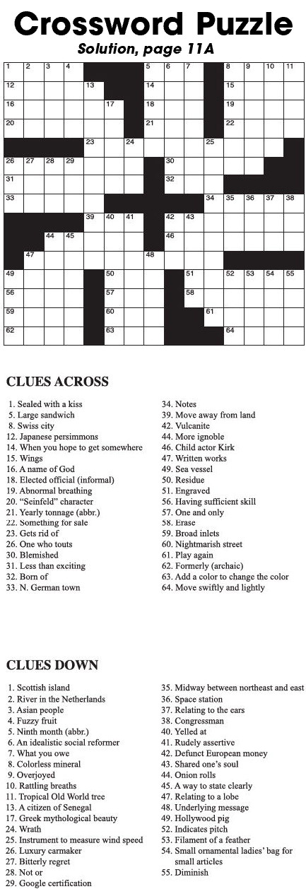 Crossword Puzzle