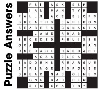 Puzzle Answers ….