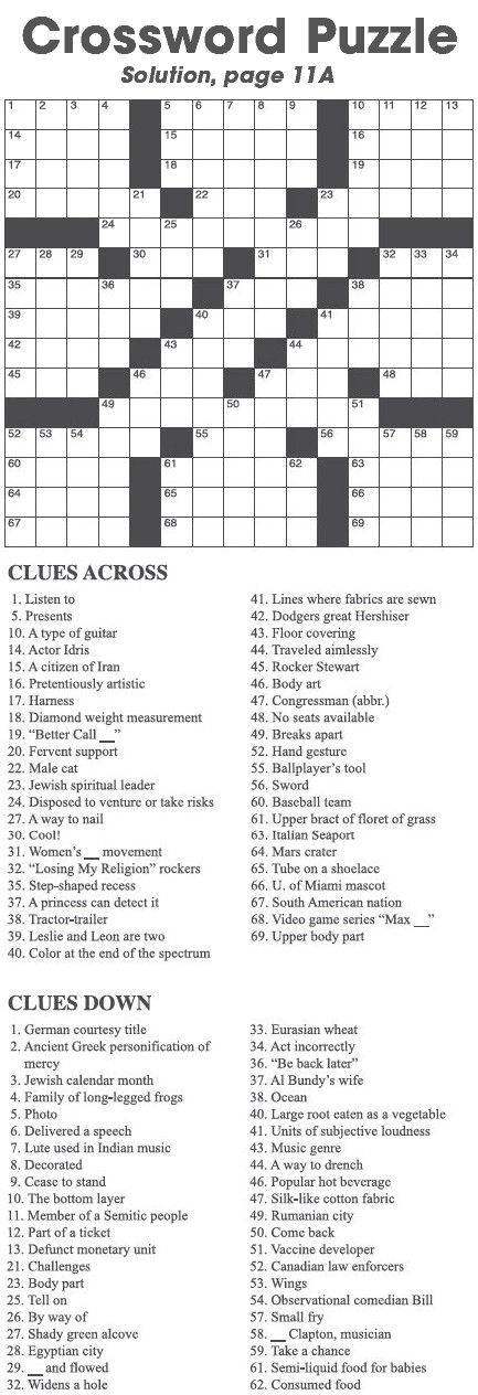 Crossword Puzzle