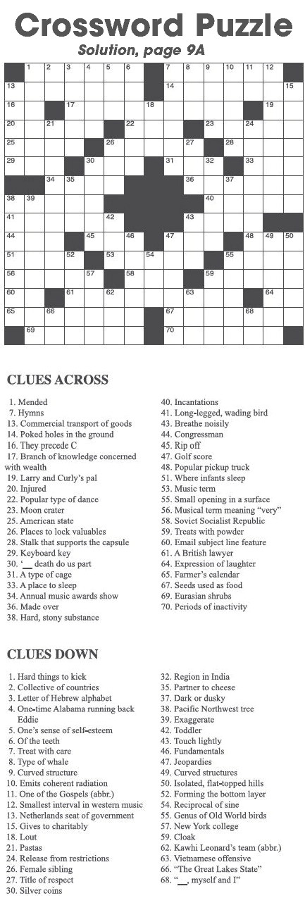 Crossword Puzzle