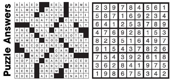 Puzzle Answers